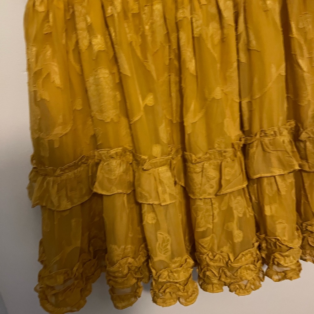Lulu's Yellow Ruffled Tiered Mini Sundress - Picture 5 of 6